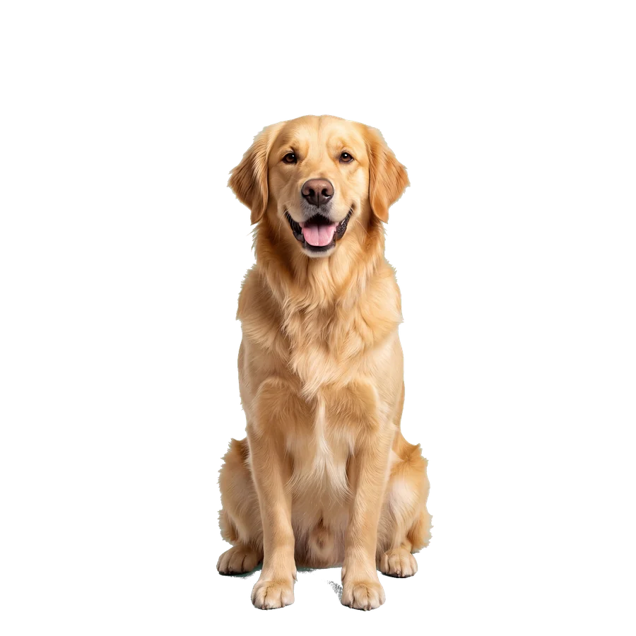 Golden retriever recién bañado