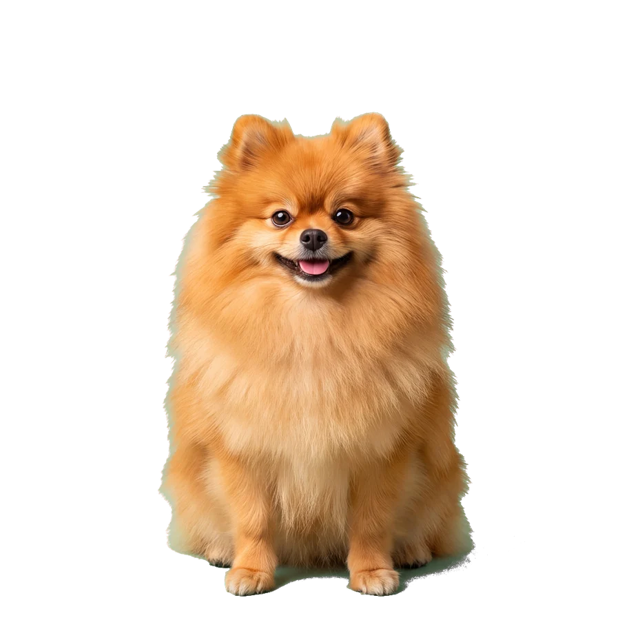 Pomerania recién bañado